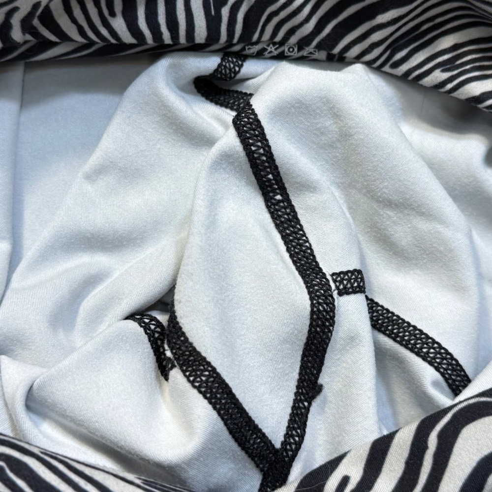 Glyder Womens High Rise Optical Swirl Print Leggings Black White Size S Active - Picture 5 of 6